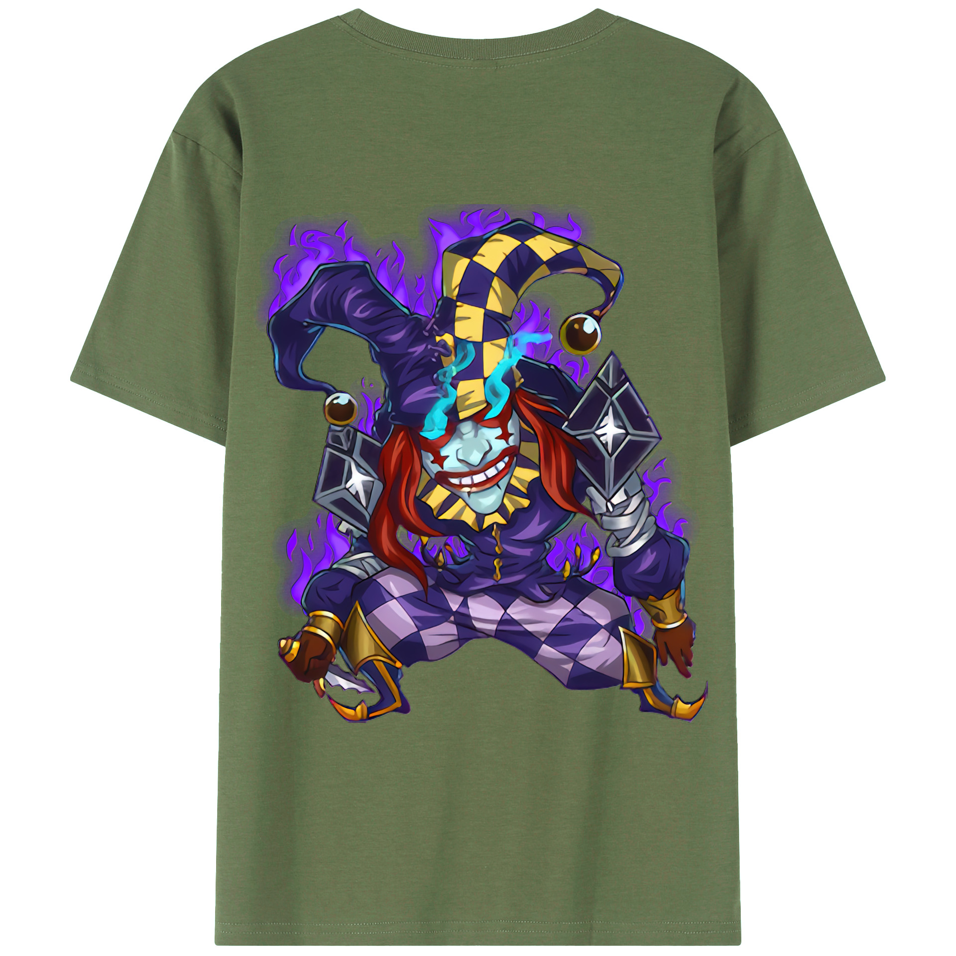 （画像用） リーグ・オブ・レジェンド League of Legends LOL 綿100％ メンズ半袖Tシャツ（バックプリント） 通気性